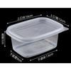 10 BUC Cutie de Depozitare Alimente Stivuibilă cu Capac, Cutie de Prânz din Plastic BPA pentru Cereale, Carne și Legume