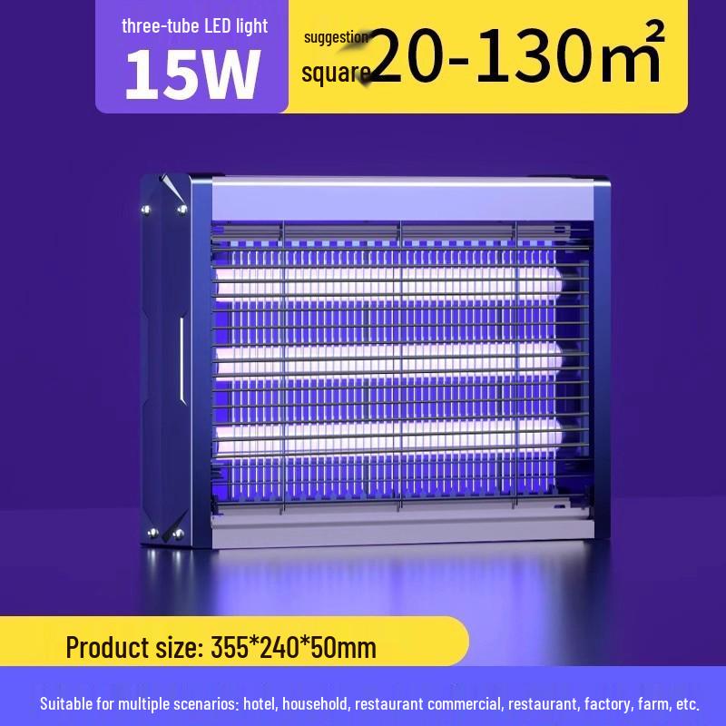 Wall-Mounted Electric Mosquito and Fly Killer for Hotels, Restaurants, and Outdoor Use