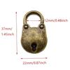 Vintage Style Mini Bear Lock with Key set for Retro-inspired Luggage & Case