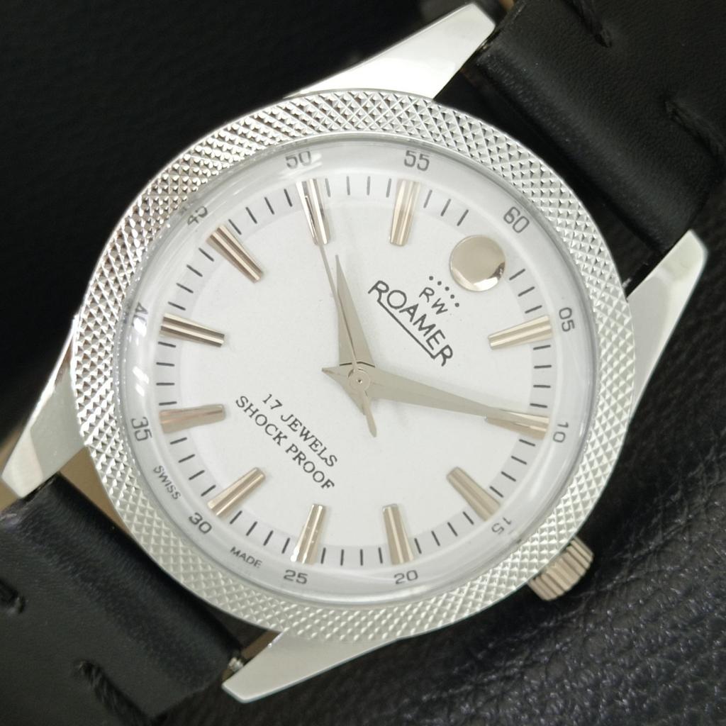 

REFURBISHED VINTAGE HAND-WINDING SWISS MENS WHITE COLOR DIAL WATCH a707167-1