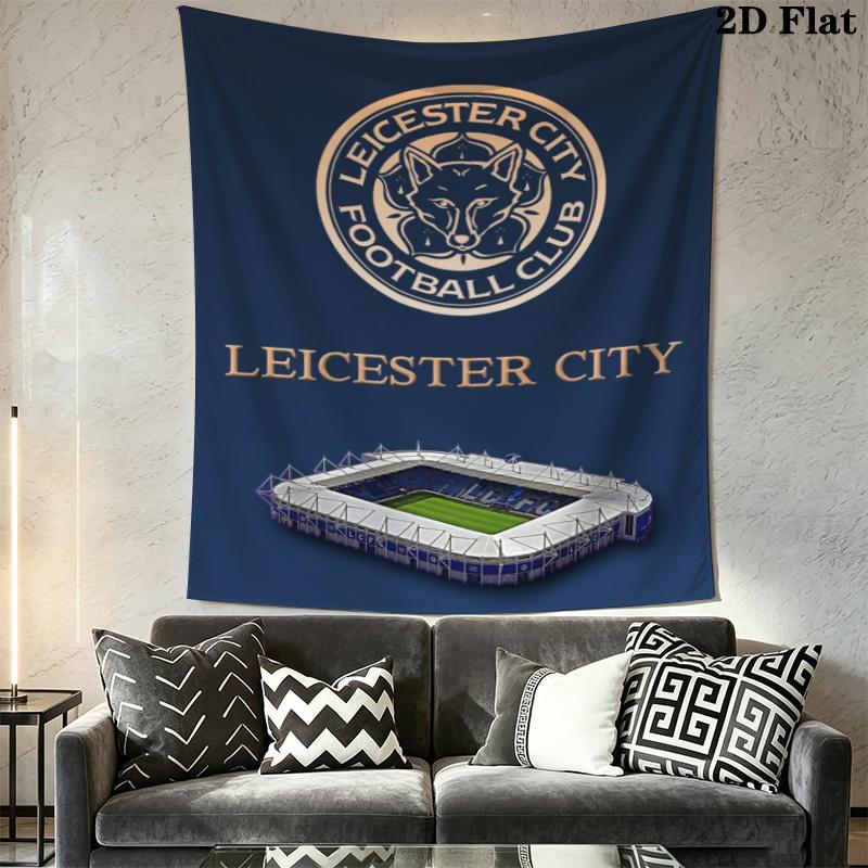 leicester city football club Wall Tapestry Aesthetic Wall Hanging Printed Fabric Blanket Decorative Tapestries for Bedroom Living Room Home Decor