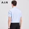 Men's Easy-Care 100% Cotton Short-Sleeve Business Casual Shirt