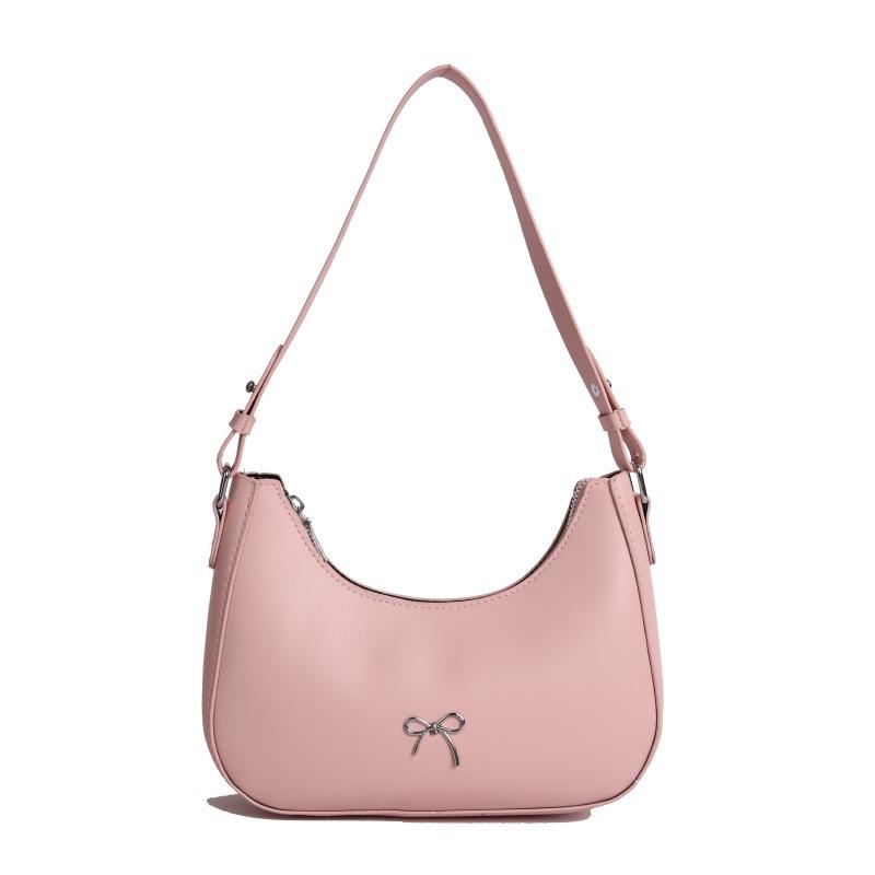 Summer new simple shoulder bag niche design fashion casual shoulder crescent bag tide
