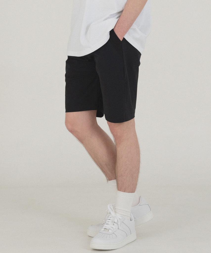 PIANER Cool Stretch Training Knee-Length Shorts (Black)