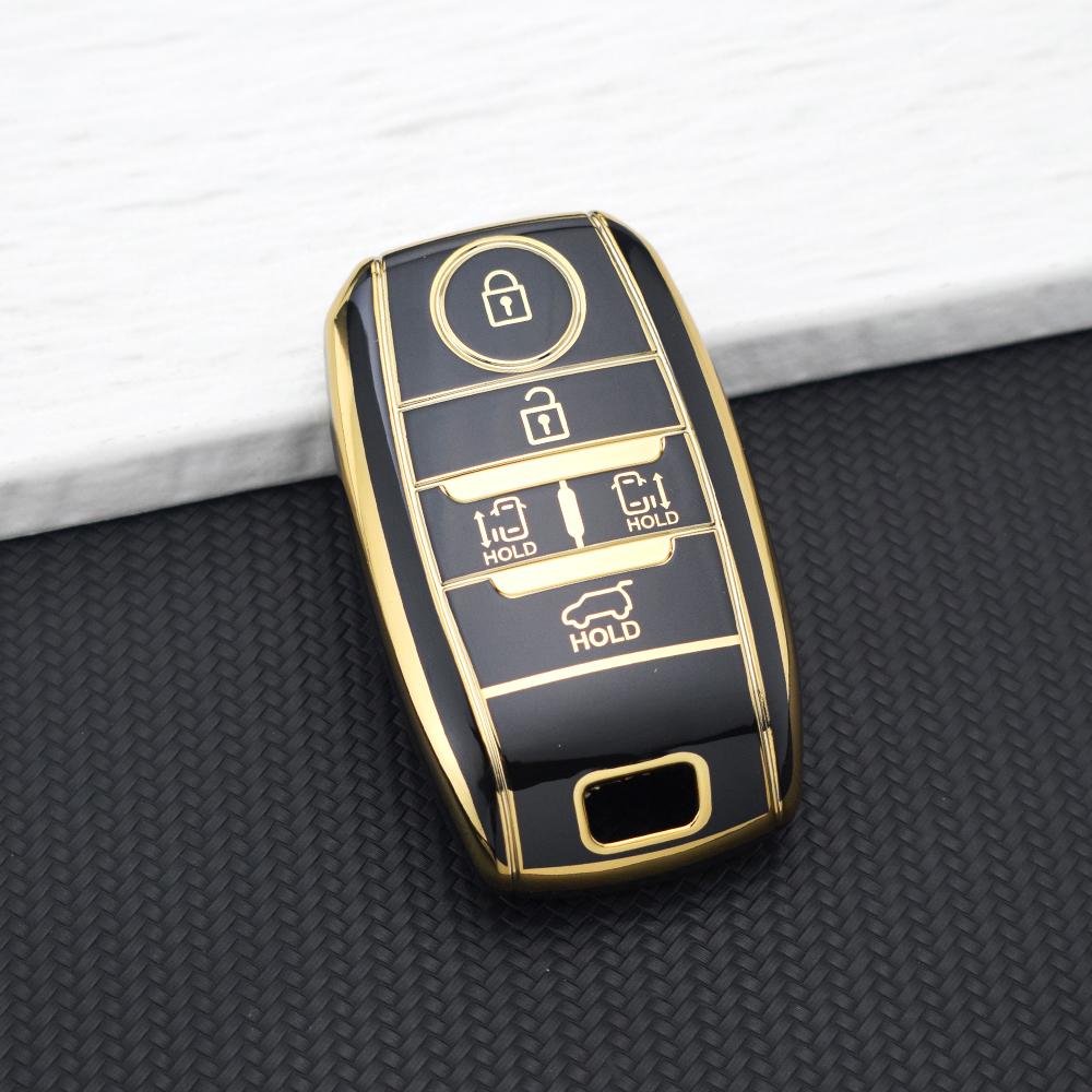 

Anti-Scratch Car Key Fob Cover for Kia Sorento Sedona Sportage Grand Carnival K5 KX3 K4 Protective 5 Buttons TPU Key Case Bag