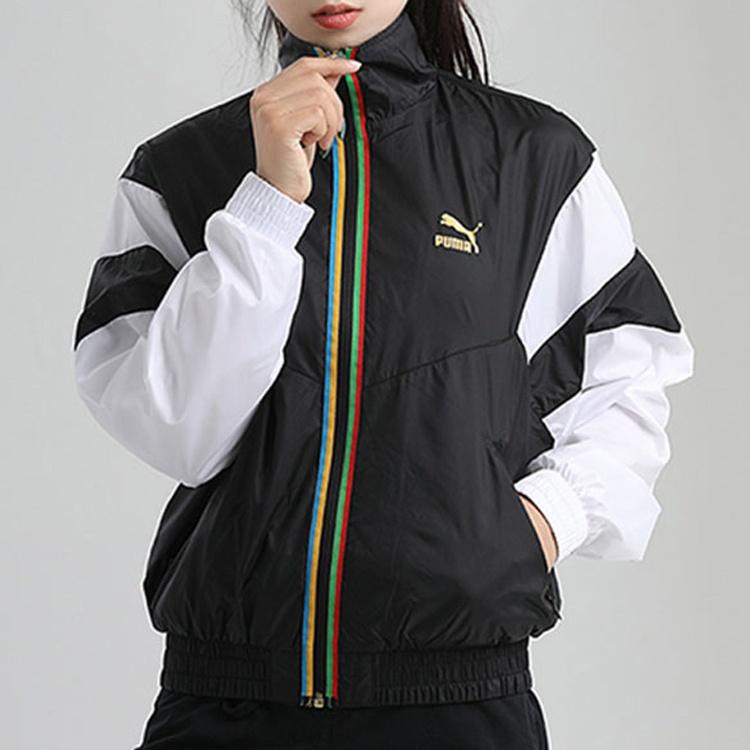 (WMNS) PUMA Woven Thin and Light Sports Jacket Black Women's 599065-01