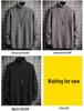 Men's Solid Color Jacquard Knit High Collar Double Lapel Sweater