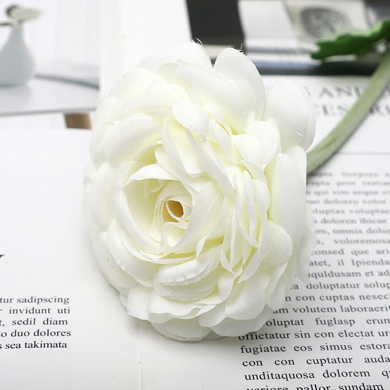 Kunstmatige Camelia's Eenvoudig Ontwerp Kunstbloemen Bruidsboeket Decoratieve Nep Thee Roos Voor Huwelijksfeest Woondecoratie