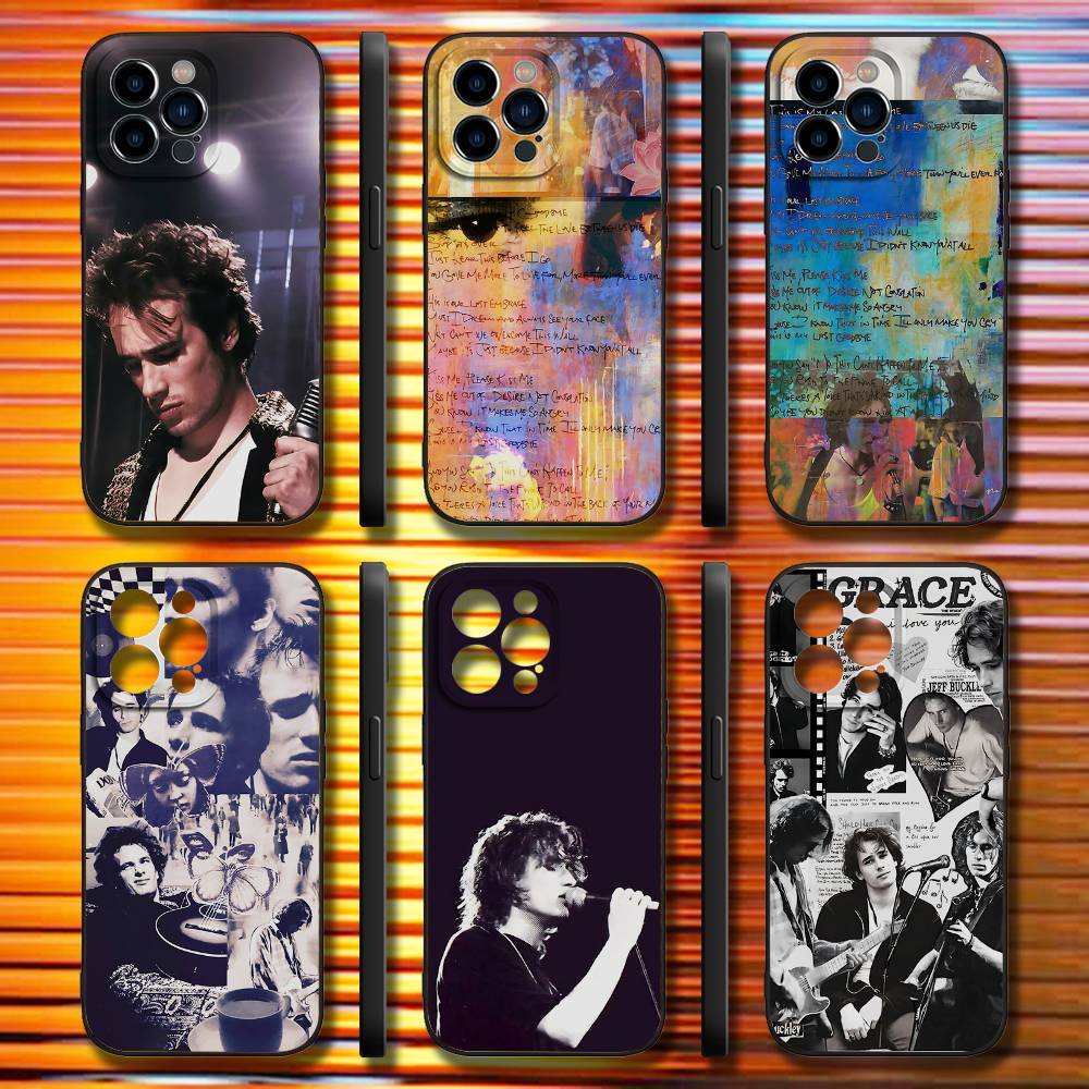 J-Jeff B-Buckley Phone Case For iPhone 17,16,15,14,13,12,11,Pro,Max,Plus,X,XS,SE4,E,Mini,Soft Black Case