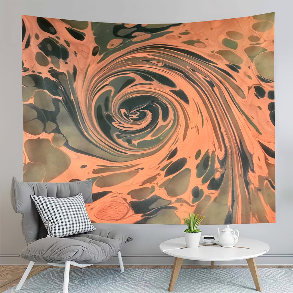 Boho Marbling Art Tapestry Swirl Patterns Tapestry Retro Style Print Tapestry Art Tapestries Home Living Room Bedroom Dorm Decor