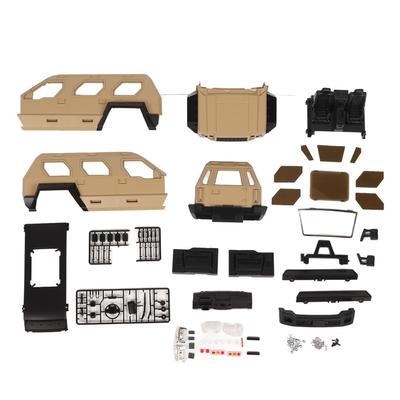 Body Shell 324mm Wheelbase Rigid Plastic RC Car Shell Desert Yellow for Traxxas 110 RC