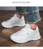 Chaussures blanches épaisses de loisirs pour chaussures pour femmes baskets