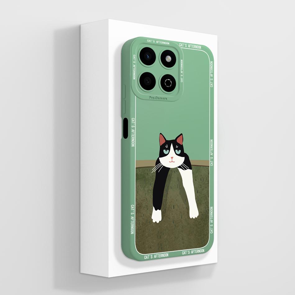 For Honor 200 Smart 5G Case Cute Panda Camera Protection Back Cover For Honor 200Smart Soft Liquid Silicone Phone Protectors