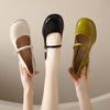 2025 Summer Fashion: Women's Retro Chunky Heel Mary Jane Shoes with Sweet Square Toe and Buckle Strap
