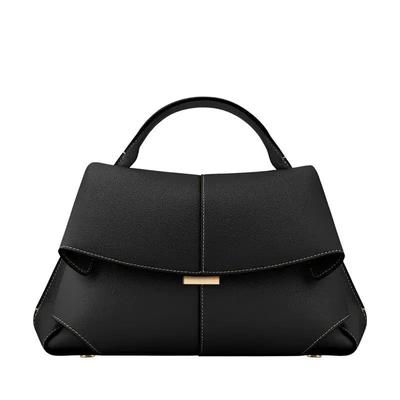 New Fashionable And Comfortable Brand Design  Women's Bag French Fashion Design New Head Cowhide Fashion Pleated Handbag