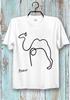 Picasso Camel One Line Drawing Art T Shirt Super Cool Ideal Tee Top for Ladies and Gentlemen