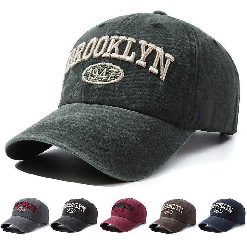 Embroidery Letter Brooklyn Baseball Cap Sun Protection Breathable Gifts Hat