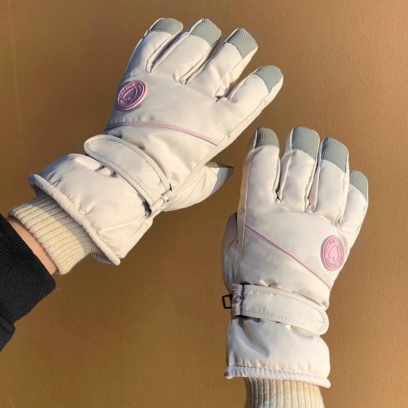 Ski Gloves for Men and Women 2026 New Autumn Velvet Thickened Warm and Cold Electric Vehicle Riding Gloves