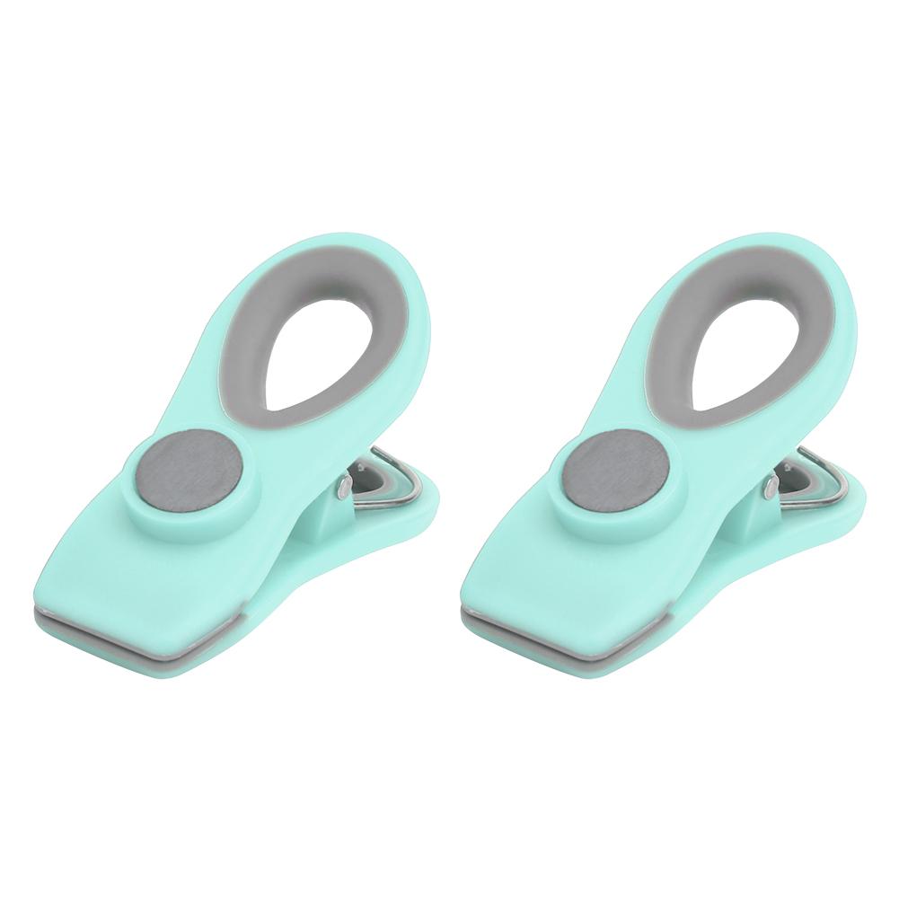2Pcs Mini Portable Food Sealing Magnetic Clips Snack Food Preservation Bag Clips Kitchen