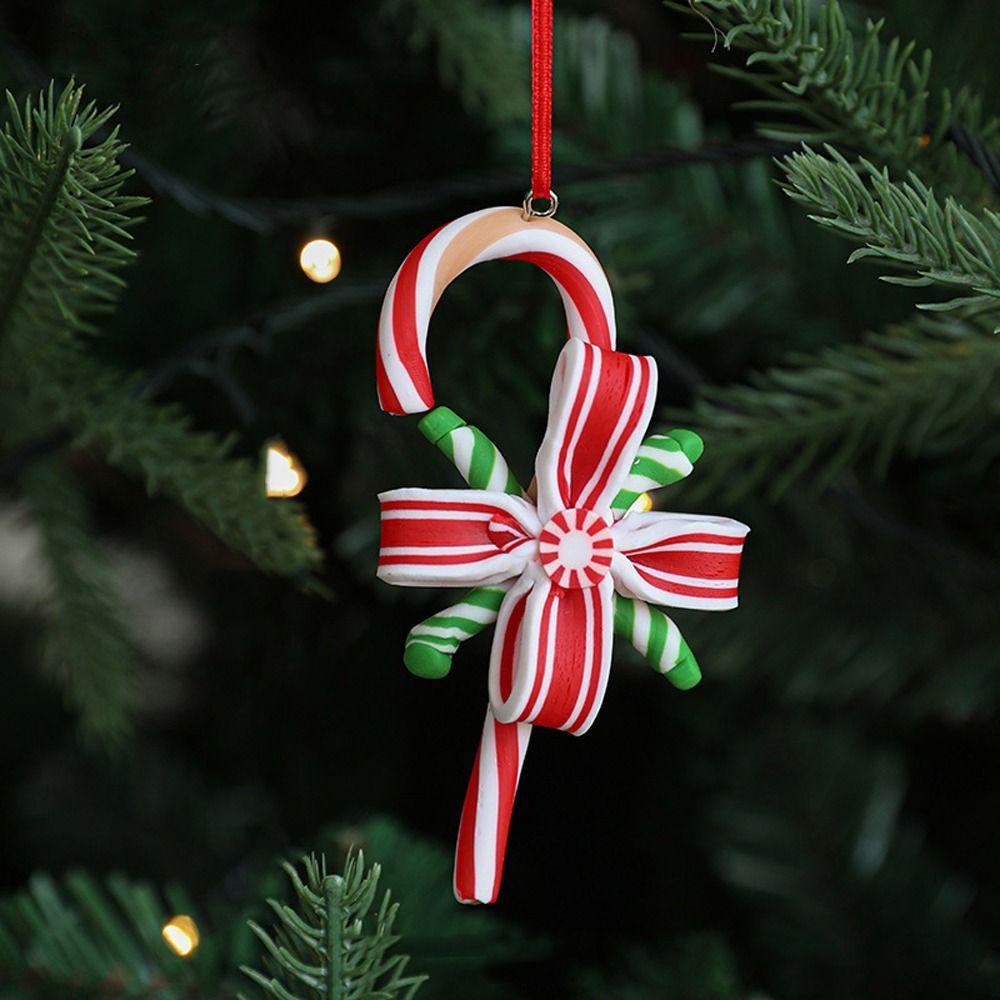 Cartoon Christmas Candy Cane Ornaments Festival Candy Cane Hanging Decorations  Holiday Decor