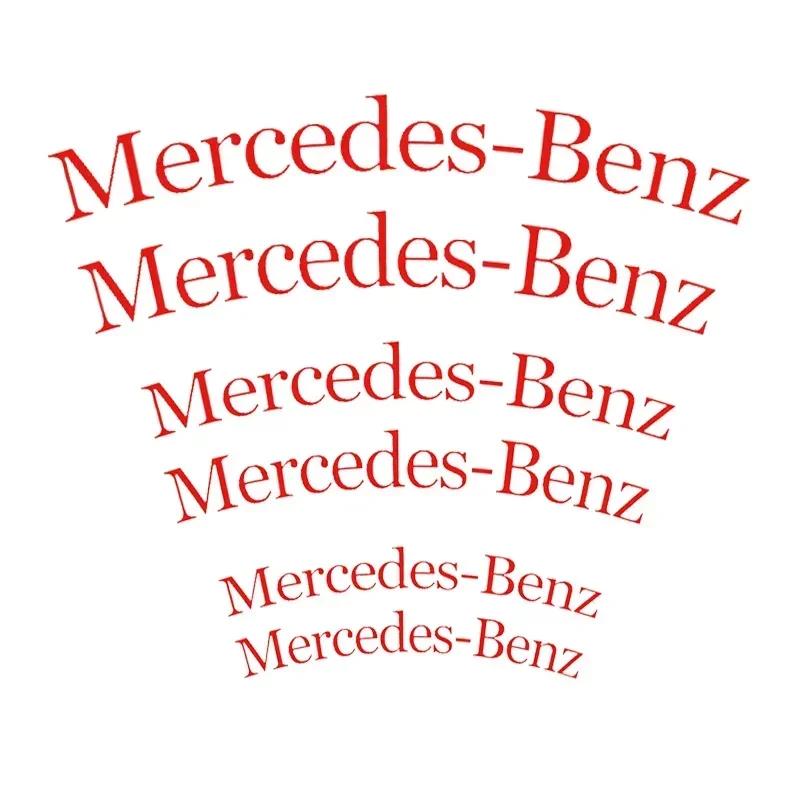 GLC GLB 6PCS/SET Car Brake Caliper Sticker Decals Decoration for Mercedes Benz W166 W212 W213 W246 W176 W177 W205 C180 C63 W167