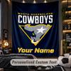 TapestryNorth Queensland Cowboys Custom Name Text Personalized Wall Hanging Tapestry Home Wall Decor