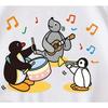 European Size Childrens Round-neck Short-sleeved T-shirt with Cartoon Animal Concert Pattern Print