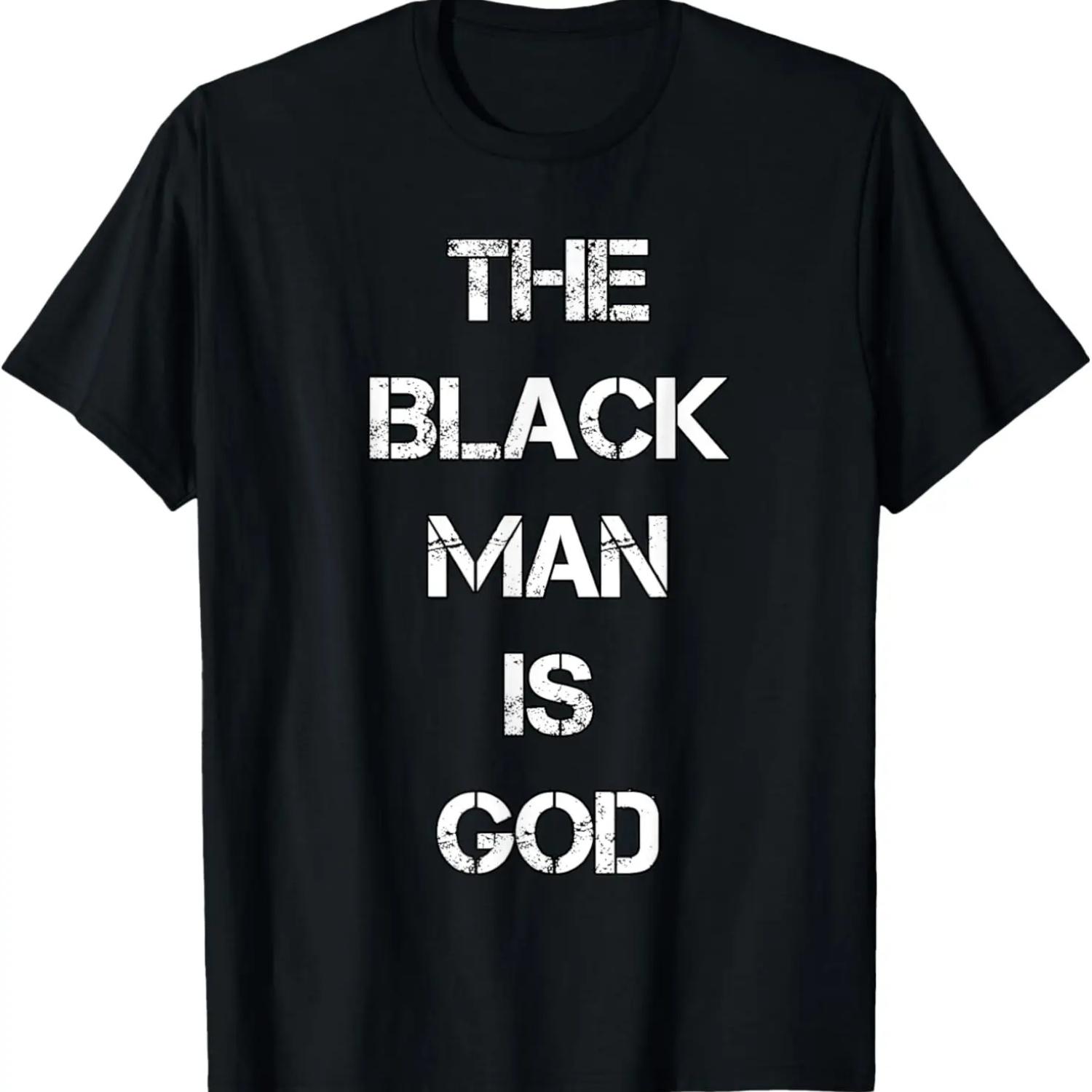 The Black Man is God NGE Gods & Earths 5 Percent T-Shirt T-Shirt S чёрный