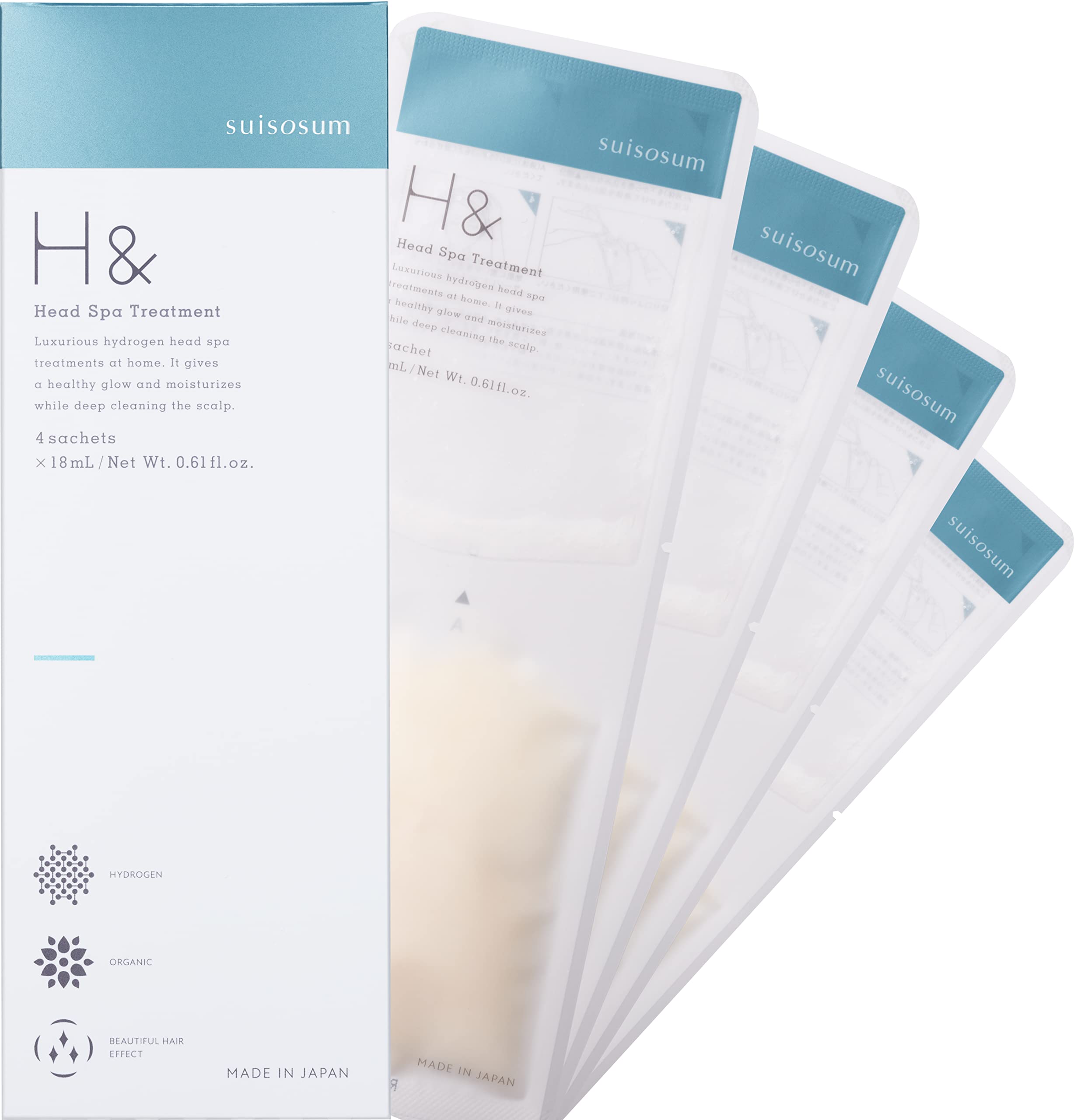 

Ash and Head Spa Treatment 4 части глиняного ингредиента rose H&Hydrogen [увлажняющая комбинация, аромат]