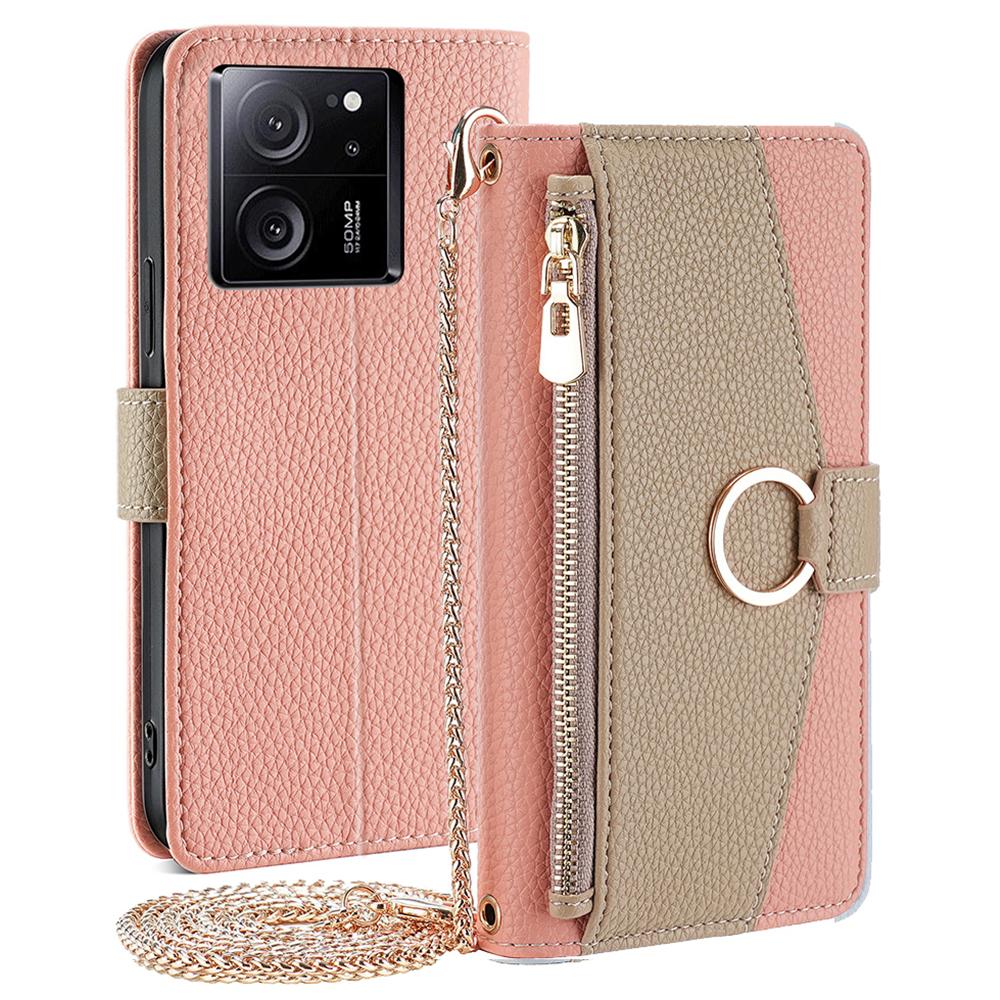 For Xiaomi Redmi K60 Ultra/13T/13T Pro Case PU Leather Flip Makeup Mirror Cell Phone Cover