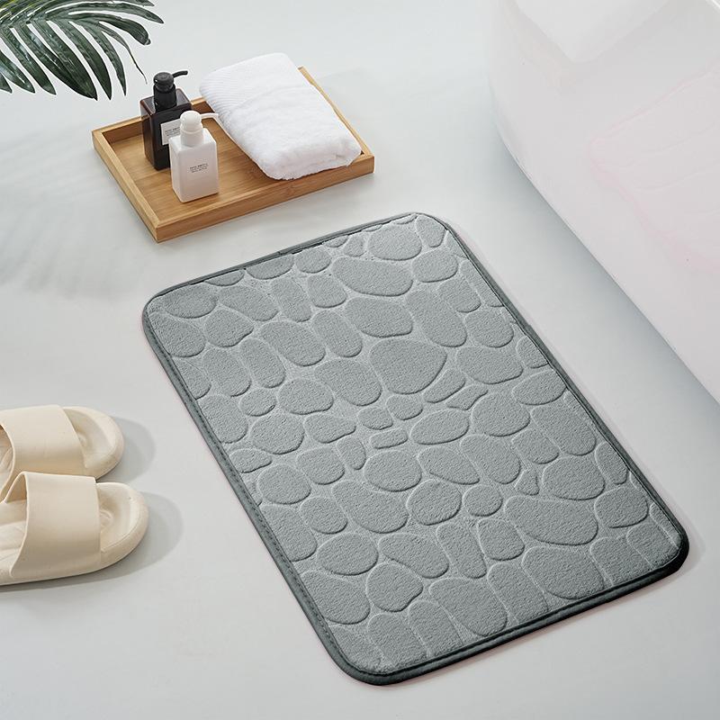 2pcs Ultra-Soft Thick Coral Fleece Bathroom Mats - Quick Dry Non-Slip 2 Piece Carpet Set Design for Home Decor