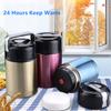 Velká kapacita 800ML/1000ML/1200ML Termoska na oběd Přenosné nerezové nádoby na polévku Vakuové baňky Termohrnek