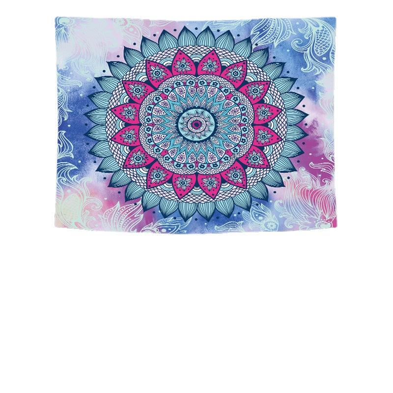 Mandala beach towel multi-purpose tapestry sitting blanket wall hanging bedroom background cloth blanket ethnic style