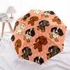 1pc Puppy Print Automatic Open/Close Umbrella, Umbrella with cartoon Design, Portable Compact Umbrella for Men & Women, Good Holiday Gift yy