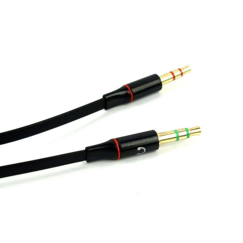3.5mm Earphone Adapter Headphone Splitter Audio Female To 2 Male Jack 3.5 Mic Y Splitter Headset