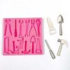 Household Screws Hammer Wrench Mold Silicone Fondant Chocolate Candy DIY Baking Cake Decoration Tool Houseware Resin Art Moulds