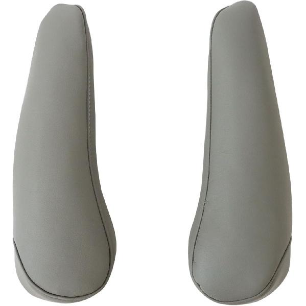 FZJDSD 2 Stück Graue Leder-Sitz-Armlehnenabdeckung Kompatibel mit Toyota Sienna 2004 2005 2006 2007 2008 2009 2010