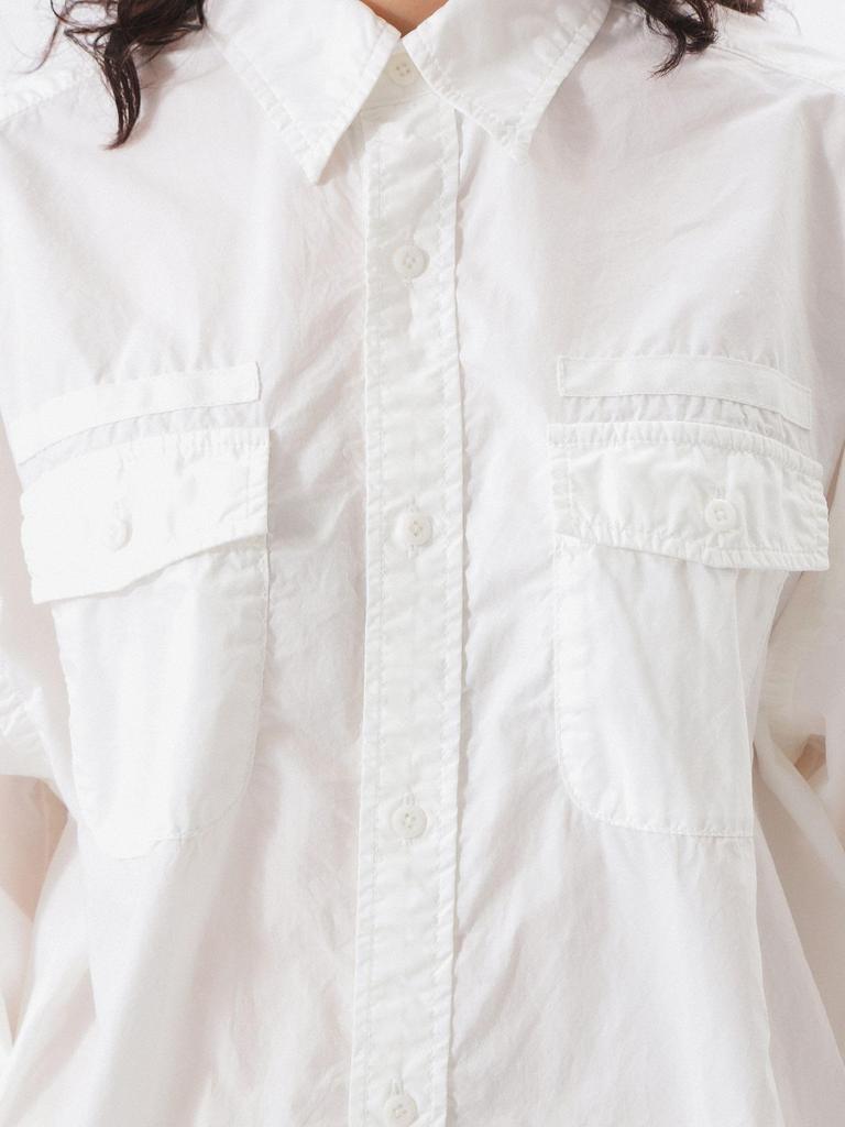 Beams Boy Typewriter USN Oversized Size Free 13110451652 Women's Shirt, L/S, OFF_WHT, Size,