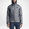 Nike Solid Color Raglan Sleeve Zip Down Jacket Men Outerwear Gray 693534-065