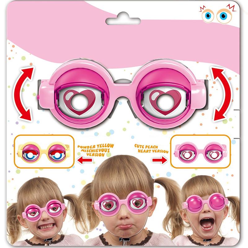 Winking Glasses For Shows & Parties – Kinetic Crazy Eyes Glasses With Manual Blink Action, Blinking Glass For Performances