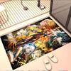 Genshin Impact Print Rug, Washable Floor Carpet, For Entryway Dorm Laundry Room Office Study, Home Decor Birthday Christmas Gift