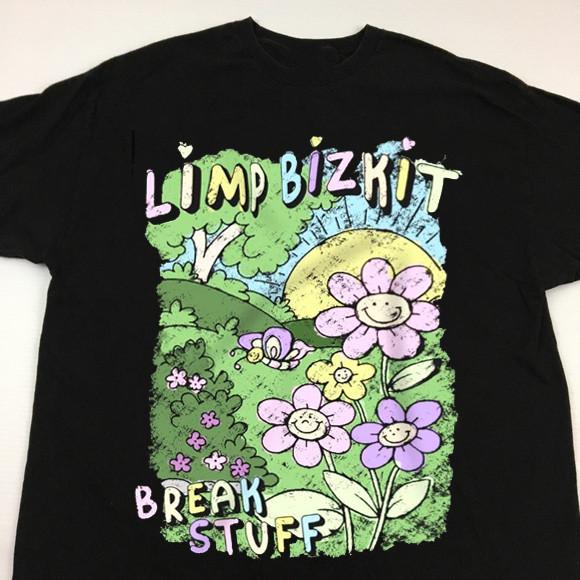 Винтажная футболка Limp Bizkits Break Stuff Полный размер от S до 5XL PA181 Унисекс S