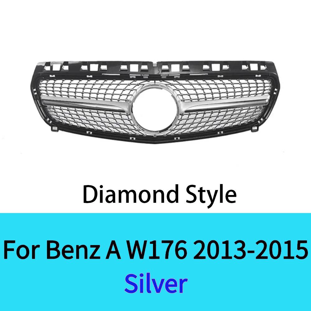 

Решетка переднего бампера AMG хром GT черные бриллианты стиль решетка для Mercedes Benz A-Class W176 2013-2018 A180 A200 A250 A260 A45