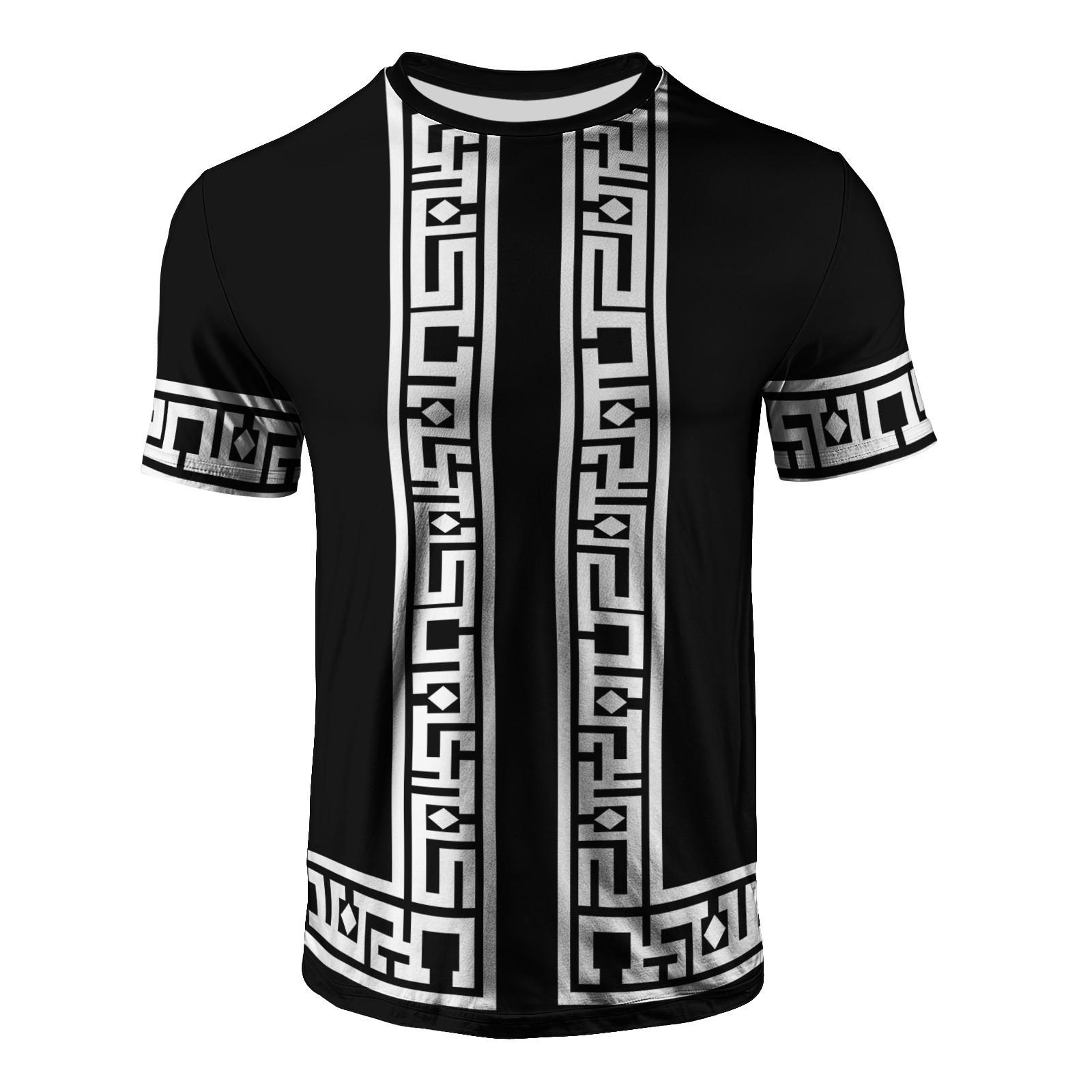 

Мужская летняя футболка с круглым вырезом и коротким рукавом с 3D-принтом, повседневные дышащие топы 6XL