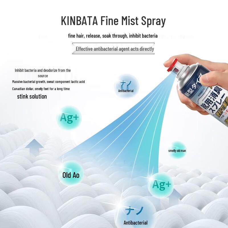 kinbata Silver Ion Shoe & Sock Deodorizer Spray