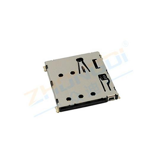 Spring-loaded Nano SIM Card Holder NANO-SIM-0500B-P