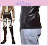 Dark Brown Game Role Playing Anime Character Imitation Mini Skirt Velcro Design