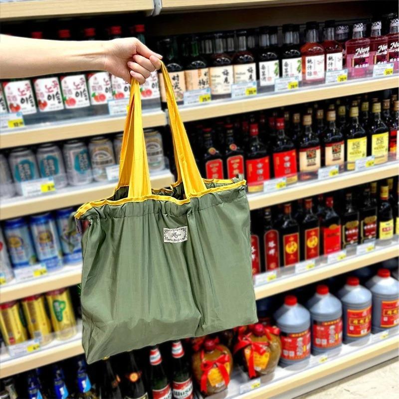 New Sale Foldable Shoulder Bag,Fashion Waterproof & Large Capacity Shopping Tote,Portable Storage Bag for Daily Use