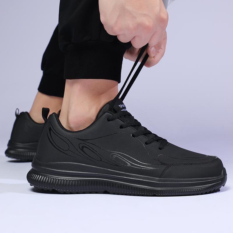 Jaro/podzim Vodotěsné Protiskluzové tenisky Kožený povrch Prodyšné Ležérní Extra velké pánské boty