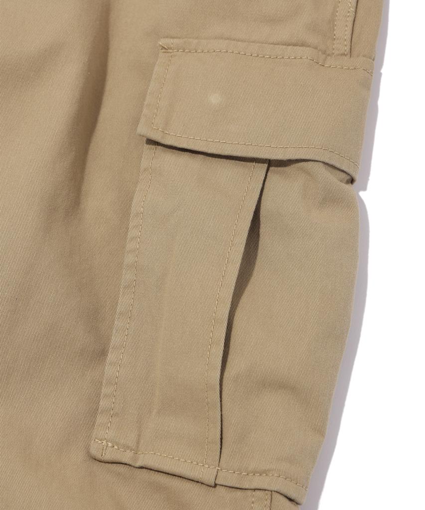 SOUNDSLIFE Wide Cargo Pants (Cotton) Beige
